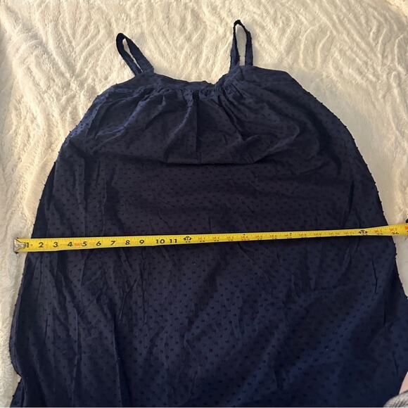 LDT Size 2 Navy Blue Blair Square Neck Sleeveless Tiered Maxi Dress Heritage - Picture 11 of 11